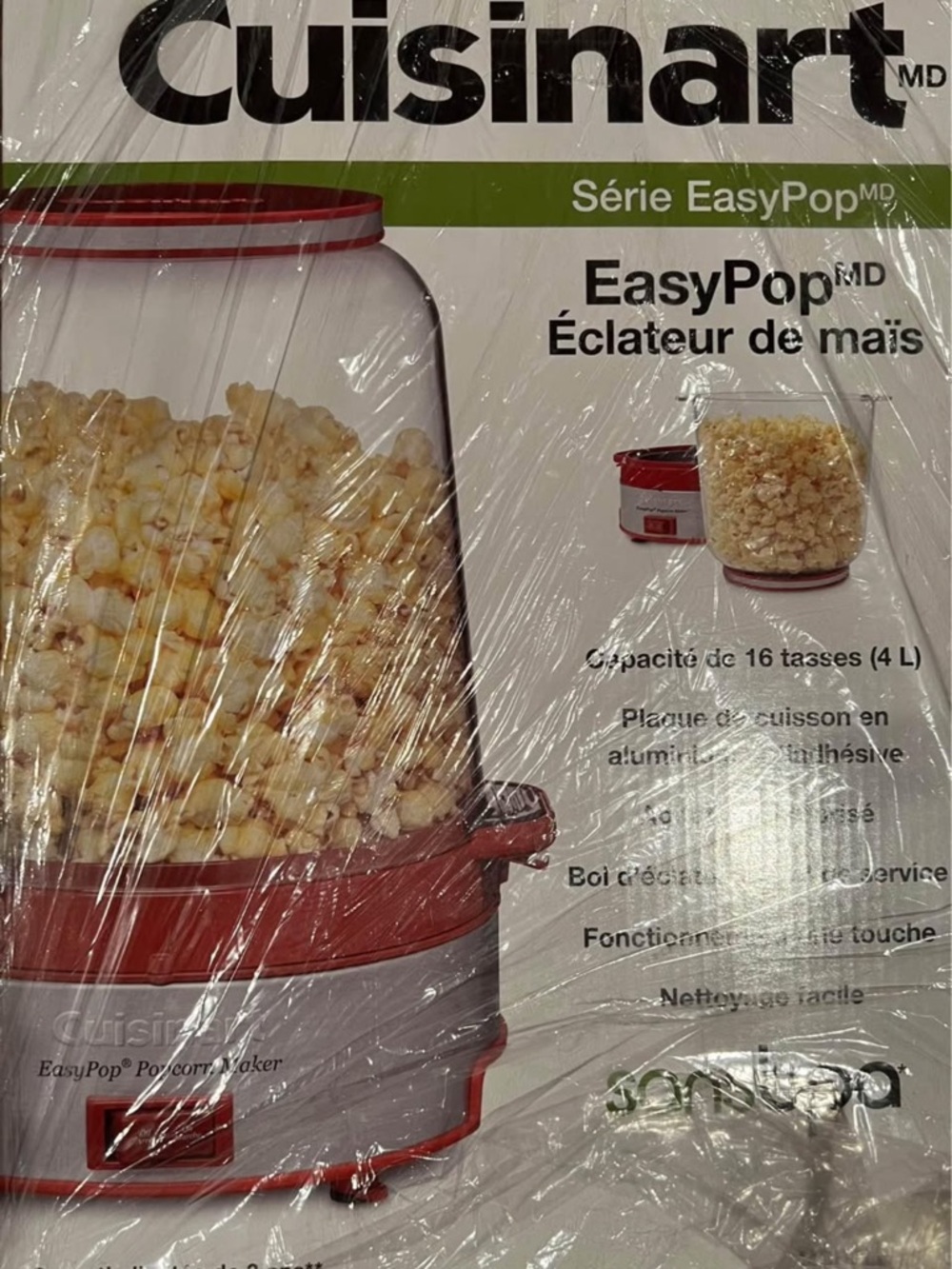 Cuisinart EasyPop Popcorn Maker - Red and White